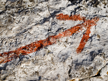 To use this stock image in your creative project, please select the size you need over to the right and click the "Add to Cart" button.
Your downloaded image will come with the Cutcaster watermark removed so don’t worry about the watermark you see on this page. Red arrow stock photo, Painted red arrow on the stone by Vladimir Koletic