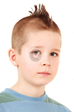 To use this stock image in your creative project, please select the size you need over to the right and click the "Add to Cart" button.
Your downloaded image will come with the Cutcaster watermark removed so don’t worry about the watermark you see on this page. Portrait of a boy stock photo, Young schoolboy in closeup portrait isolated on white background by Tom P.