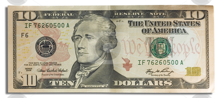 To use this stock image in your creative project, please select the size you need over to the right and click the "Add to Cart" button.
Your downloaded image will come with the Cutcaster watermark removed so don’t worry about the watermark you see on this page. 10 dollar ten stock photo, Close up of a bank note of ten north american dollars by Ivan Montero