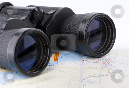 To use this stock image in your creative project, please select the size you need over to the right and click the "Add to Cart" button.
Your downloaded image will come with the Cutcaster watermark removed so don’t worry about the watermark you see on this page. Isolated binoculars stock photo, Close up of a binoculars tool isolated over a map background by Ivan Montero