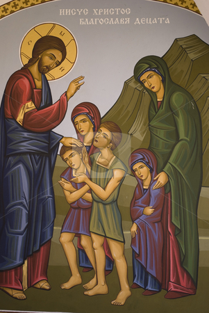 To use this stock image in your creative project, please select the size you need over to the right and click the "Add to Cart" button.
Your downloaded image will come with the Cutcaster watermark removed so don’t worry about the watermark you see on this page. Icons stock photo, Christian icon paintings with saints by Desislava Dimitrova
