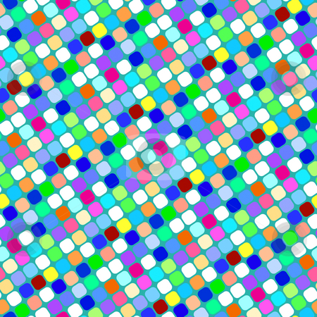 To use this stock image in your creative project, please select the size you need over to the right and click the "Add to Cart" button.
Your downloaded image will come with the Cutcaster watermark removed so don’t worry about the watermark you see on this page. Diagonal squares pattern stock photo, Seamless texture of colorful rounded square dots by Wino Evertz