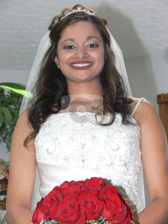 To use this stock image in your creative project, please select the size you need over to the right and click the "Add to Cart" button.
Your downloaded image will come with the Cutcaster watermark removed so don’t worry about the watermark you see on this page. Portrait of the bride stock photo, An close-up portrait of the young bride in the sun room of her home,
before the ride in the limo to the church. by Horst Petzold