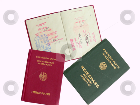 To use this stock image in your creative project, please select the size you need over to the right and click the "Add to Cart" button.
Your downloaded image will come with the Cutcaster watermark removed so don’t worry about the watermark you see on this page. German passports stock photo, Three German passports, two in red and one old passport in green.
There are different stamp of entry in different countries. by Horst Petzold