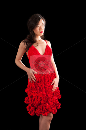 To use this stock image in your creative project, please select the size you need over to the right and click the "Add to Cart" button.
Your downloaded image will come with the Cutcaster watermark removed so don’t worry about the watermark you see on this page. Asian woman in red crochet dress stock photo, Beautiful sexy Asian woman in a crochet red dress, isolated by Paul Hakimata