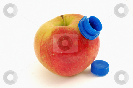To use this stock image in your creative project, please select the size you need over to the right and click the "Add to Cart" button.
Your downloaded image will come with the Cutcaster watermark removed so don’t worry about the watermark you see on this page. Drinking apple stock photo, Drinking apple juice concept : red apple with plastic cork over white background. by ALESSANDRO TERMIGNONE