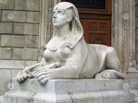 To use this stock image in your creative project, please select the size you need over to the right and click the "Add to Cart" button.
Your downloaded image will come with the Cutcaster watermark removed so don’t worry about the watermark you see on this page. Sphinx stock photo, Sphinx in front of Budapest opera house by Jaime Pharr