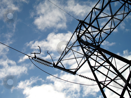 To use this stock image in your creative project, please select the size you need over to the right and click the "Add to Cart" button.
Your downloaded image will come with the Cutcaster watermark removed so don’t worry about the watermark you see on this page. Electric high voltage line stock photo, A silhouette of an hydroelectric high-voltage electrical line in mountain by Roberto Marinello