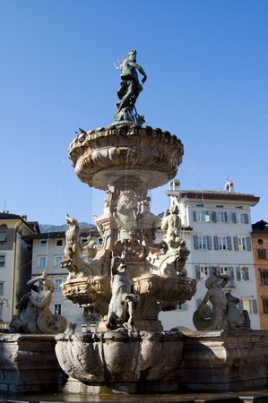 To use this stock image in your creative project, please select the size you need over to the right and click the "Add to Cart" button.
Your downloaded image will come with the Cutcaster watermark removed so don’t worry about the watermark you see on this page. Trento fontana di Nettuno stock photo, A view from Piazza Duomo of the Neptune's fountain,Trento, Italy by Roberto Marinello