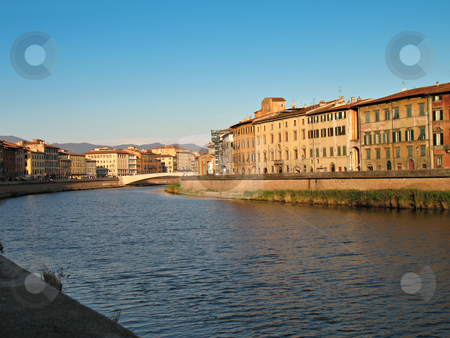 To use this stock image in your creative project, please select the size you need over to the right and click the "Add to Cart" button.
Your downloaded image will come with the Cutcaster watermark removed so don’t worry about the watermark you see on this page. Pisa Lungarno stock photo, A view of the Arno River, buildings, bridge. Pisa, Italy by Roberto Marinello
