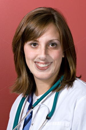 To use this stock image in your creative project, please select the size you need over to the right and click the "Add to Cart" button.
Your downloaded image will come with the Cutcaster watermark removed so don’t worry about the watermark you see on this page. Young Woman Doctor stock photo, A young medical professional isolated over a red background with copyspace. by Todd Arena