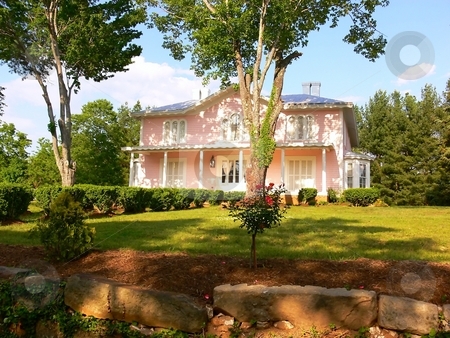 To use this stock image in your creative project, please select the size you need over to the right and click the "Add to Cart" button.
Your downloaded image will come with the Cutcaster watermark removed so don’t worry about the watermark you see on this page. Pink mansion stock photo, An big pink mansion in an park in the green hills of Virginia. by Horst Petzold