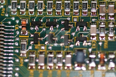 To use this stock image in your creative project, please select the size you need over to the right and click the "Add to Cart" button.
Your downloaded image will come with the Cutcaster watermark removed so don’t worry about the watermark you see on this page. Circuit Board stock photo, Close up of a computer electronic circuit board. by Henrik Lehnerer