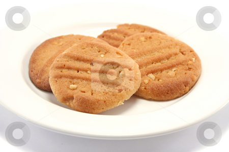 To use this stock image in your creative project, please select the size you need over to the right and click the "Add to Cart" button.
Your downloaded image will come with the Cutcaster watermark removed so don’t worry about the watermark you see on this page. Homemade Cookies on a Plate stock photo, Four golden peanut butter homemade cookies on a china plate by Helen Shorey