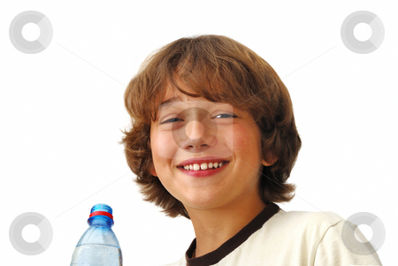 To use this stock image in your creative project, please select the size you need over to the right and click the "Add to Cart" button.
Your downloaded image will come with the Cutcaster watermark removed so don’t worry about the watermark you see on this page. Smiling Teenage Boy After Drinkng Water stock photo, Smiling teenage boy after drinking water isolated on white background. by Denis Radovanovic