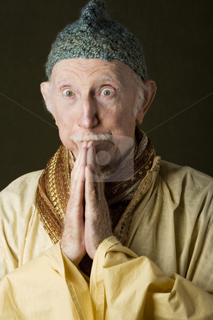 To use this stock image in your creative project, please select the size you need over to the right and click the "Add to Cart" button.
Your downloaded image will come with the Cutcaster watermark removed so don’t worry about the watermark you see on this page. Praying Holy Man stock photo, Guru praying with hands and looking up by Scott Griessel