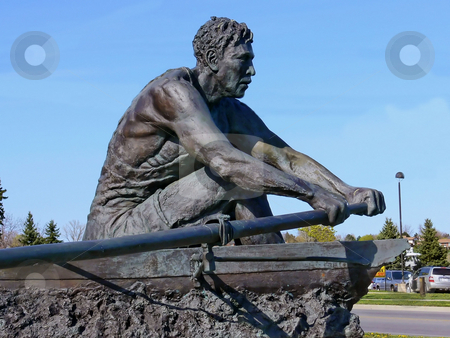 To use this stock image in your creative project, please select the size you need over to the right and click the "Add to Cart" button.
Your downloaded image will come with the Cutcaster watermark removed so don’t worry about the watermark you see on this page. Rower statue stock photo, A statue of a rower in the town of Port Dalhousie on lake
Ontario. by Horst Petzold