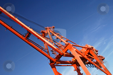 To use this stock image in your creative project, please select the size you need over to the right and click the "Add to Cart" button.
Your downloaded image will come with the Cutcaster watermark removed so don’t worry about the watermark you see on this page. Crane 2 stock photo, Details of a huge container crane against a blue sky by Corepics VOF