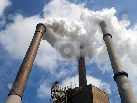 To use this stock image in your creative project, please select the size you need over to the right and click the "Add to Cart" button.
Your downloaded image will come with the Cutcaster watermark removed so don’t worry about the watermark you see on this page. Three Smoke Stacks in perspective stock photo, Three smoke stacks, emitting steam, with a centered and vertical vanishing point by Corepics VOF