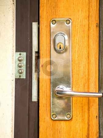To use this stock image in your creative project, please select the size you need over to the right and click the "Add to Cart" button.
Your downloaded image will come with the Cutcaster watermark removed so don’t worry about the watermark you see on this page. A modern day lock on a front door stock photo, A modern day lock on a front door by Phillip Dyhr Hobbs
