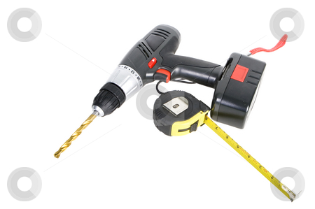 To use this stock image in your creative project, please select the size you need over to the right and click the "Add to Cart" button.
Your downloaded image will come with the Cutcaster watermark removed so don’t worry about the watermark you see on this page. handyman tools stock photo, Handyman tools, tape and cordless drill over white by Steve Mcsweeny