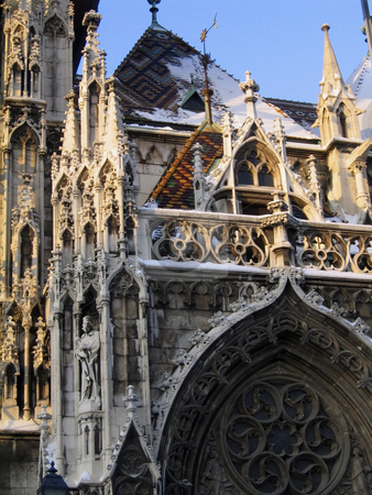 To use this stock image in your creative project, please select the size you need over to the right and click the "Add to Cart" button.
Your downloaded image will come with the Cutcaster watermark removed so don’t worry about the watermark you see on this page. St. Matthias church stock photo, A detail of the facade of St. Matthias church in Budapest by Alessandro Rizzolli