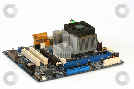 To use this stock image in your creative project, please select the size you need over to the right and click the "Add to Cart" button.
Your downloaded image will come with the Cutcaster watermark removed so don’t worry about the watermark you see on this page. Motherboard stock photo, Computer motherboard on bright background by Birgit Reitz-Hofmann