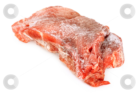 To use this stock image in your creative project, please select the size you need over to the right and click the "Add to Cart" button.
Your downloaded image will come with the Cutcaster watermark removed so don’t worry about the watermark you see on this page. Frozen meat stock photo, Frozen pork meat on bright background by Birgit Reitz-Hofmann