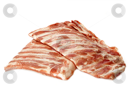 To use this stock image in your creative project, please select the size you need over to the right and click the "Add to Cart" button.
Your downloaded image will come with the Cutcaster watermark removed so don’t worry about the watermark you see on this page. Spare ribs stock photo, Raw spare ribs on white background by Birgit Reitz-Hofmann