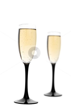 To use this stock image in your creative project, please select the size you need over to the right and click the "Add to Cart" button.
Your downloaded image will come with the Cutcaster watermark removed so don’t worry about the watermark you see on this page. Champagne stock photo, Two black-stemmed wine flutes filled with champagne. Focus on first glass. by Brenda Carson