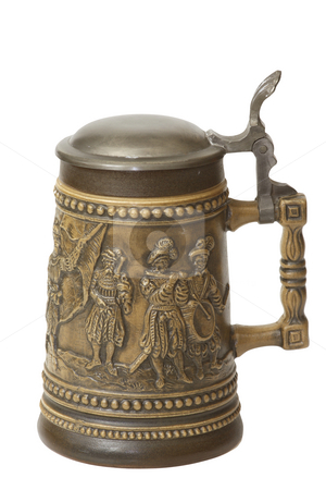 To use this stock image in your creative project, please select the size you need over to the right and click the "Add to Cart" button.
Your downloaded image will come with the Cutcaster watermark removed so don’t worry about the watermark you see on this page. German beer jug stock photo, A traditional German beer jug with silver lid isolated on white background by Birgit Reitz-Hofmann