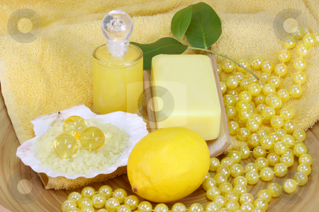 To use this stock image in your creative project, please select the size you need over to the right and click the "Add to Cart" button.
Your downloaded image will come with the Cutcaster watermark removed so don’t worry about the watermark you see on this page. Bodycare stock photo, Sea bath salt and yellow accessories - body care by Birgit Reitz-Hofmann