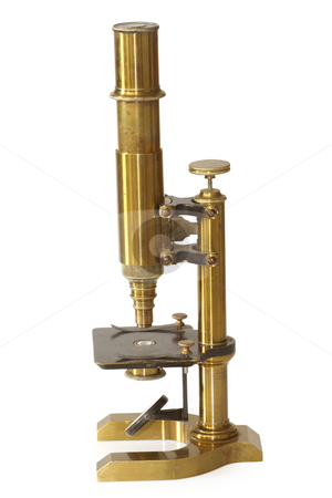 To use this stock image in your creative project, please select the size you need over to the right and click the "Add to Cart" button.
Your downloaded image will come with the Cutcaster watermark removed so don’t worry about the watermark you see on this page. Vintage microscope stock photo, Old fashioned microscope from the 19th century. Isolated on white background. by Birgit Reitz-Hofmann