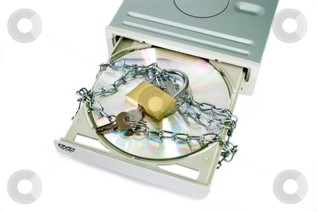 To use this stock image in your creative project, please select the size you need over to the right and click the "Add to Cart" button.
Your downloaded image will come with the Cutcaster watermark removed so don’t worry about the watermark you see on this page. Data security_1 stock photo, DVD drive with safety lock isolated on white background by Birgit Reitz-Hofmann