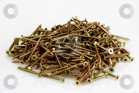 To use this stock image in your creative project, please select the size you need over to the right and click the "Add to Cart" button.
Your downloaded image will come with the Cutcaster watermark removed so don’t worry about the watermark you see on this page. Metal screws stock photo, A pile screws on bright background by Birgit Reitz-Hofmann