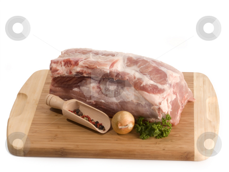 To use this stock image in your creative project, please select the size you need over to the right and click the "Add to Cart" button.
Your downloaded image will come with the Cutcaster watermark removed so don’t worry about the watermark you see on this page. Pork meat stock photo, Fresh pork meat on white background by Birgit Reitz-Hofmann