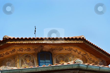 To use this stock image in your creative project, please select the size you need over to the right and click the "Add to Cart" button.
Your downloaded image will come with the Cutcaster watermark removed so don’t worry about the watermark you see on this page. Monastery rooftop stock photo, Preobrajenski Monastery near Veliko Turnovo Bulgaria (built in 14th century - collapsed through the ottoman - rebuilt in 19th century) by Desislava Dimitrova