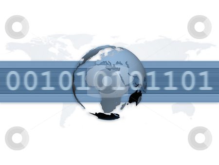 To use this stock image in your creative project, please select the size you need over to the right and click the "Add to Cart" button.
Your downloaded image will come with the Cutcaster watermark removed so don’t worry about the watermark you see on this page. Digital World Wide Communication stock photo, An illustration for digital world wide communication with a 3d globe by Alexander Zschach