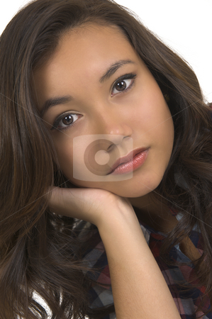 To use this stock image in your creative project, please select the size you need over to the right and click the "Add to Cart" button.
Your downloaded image will come with the Cutcaster watermark removed so don’t worry about the watermark you see on this page. Beautiful young model in the studio stock photo, A beautiful young Indonesian model in the studio. by Nicolaas Traut