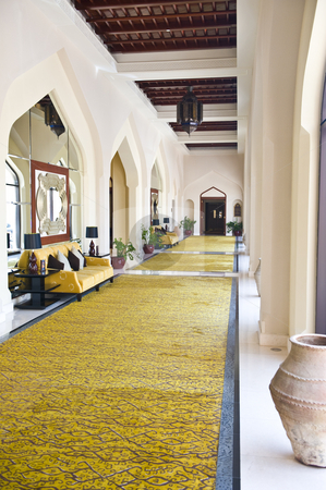 To use this stock image in your creative project, please select the size you need over to the right and click the "Add to Cart" button.
Your downloaded image will come with the Cutcaster watermark removed so don’t worry about the watermark you see on this page. Long corridor. stock photo, A long corridor with interesting furnishing in typical Arabic style. by Nicolaas Traut