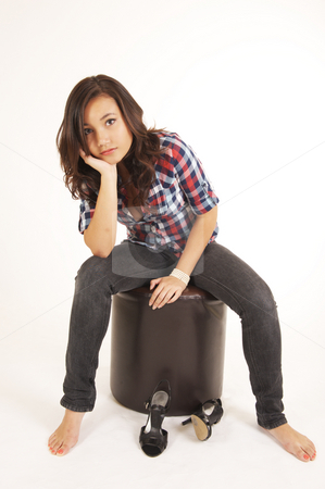 To use this stock image in your creative project, please select the size you need over to the right and click the "Add to Cart" button.
Your downloaded image will come with the Cutcaster watermark removed so don’t worry about the watermark you see on this page. Beautiful young model in the studio stock photo, A beautiful young Indonesian model in the studio, isolated on white. by Nicolaas Traut