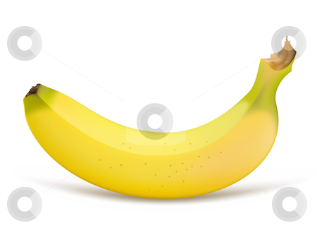 To use this stock image in your creative project, please select the size you need over to the right and click the "Add to Cart" button.
Your downloaded image will come with the Cutcaster watermark removed so don’t worry about the watermark you see on this page. Banana stock vector clipart, Single banana isolated on a white background by Laurent Renault
