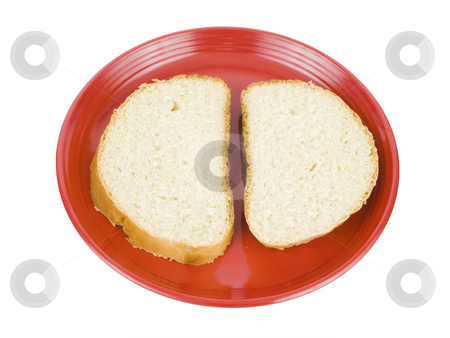 To use this stock image in your creative project, please select the size you need over to the right and click the "Add to Cart" button.
Your downloaded image will come with the Cutcaster watermark removed so don’t worry about the watermark you see on this page. Bread sliced on plate stock photo, White bread sliced on a red plate by John Teeter