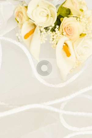 To use this stock image in your creative project, please select the size you need over to the right and click the "Add to Cart" button.
Your downloaded image will come with the Cutcaster watermark removed so don’t worry about the watermark you see on this page. Wedding flowers over veil stock photo, Wedding flowers decorations over bridal veil by Desislava Dimitrova
