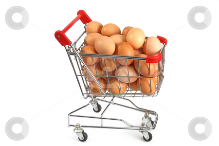 To use this stock image in your creative project, please select the size you need over to the right and click the "Add to Cart" button.
Your downloaded image will come with the Cutcaster watermark removed so don’t worry about the watermark you see on this page. Shopping stock photo, Shopping trolley filled with brown eggs on bright background by Birgit Reitz-Hofmann