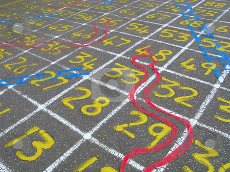 To use this stock image in your creative project, please select the size you need over to the right and click the "Add to Cart" button.
Your downloaded image will come with the Cutcaster watermark removed so don’t worry about the watermark you see on this page. Snakes and ladders numbers game on a children's playground. stock photo, Snakes and ladders numbers game on a children's playground. by Stephen Rees