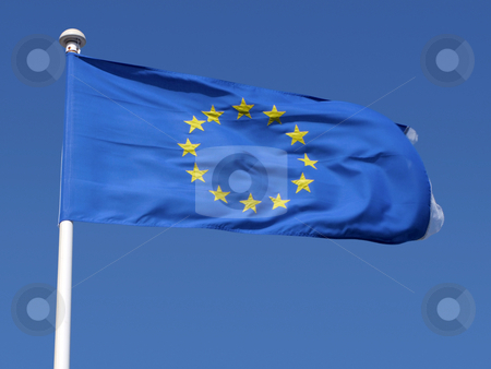 To use this stock image in your creative project, please select the size you need over to the right and click the "Add to Cart" button.
Your downloaded image will come with the Cutcaster watermark removed so don’t worry about the watermark you see on this page. European Union flag blowing in the wind. stock photo, European Union flag blowing in the wind. by Stephen Rees