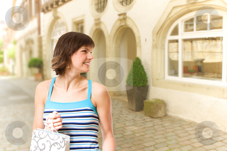To use this stock image in your creative project, please select the size you need over to the right and click the "Add to Cart" button.
Your downloaded image will come with the Cutcaster watermark removed so don’t worry about the watermark you see on this page. Happy shopping stock photo, Girl shopping in city by Jan Martin Will
