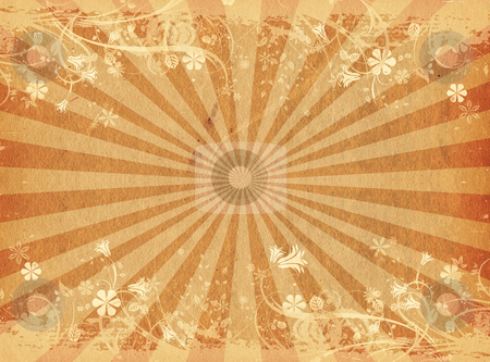 To use this stock image in your creative project, please select the size you need over to the right and click the "Add to Cart" button.
Your downloaded image will come with the Cutcaster watermark removed so don’t worry about the watermark you see on this page. Floral grunge stock photo, Abstract floral design on grunge style starburst background by Kirsty Pargeter