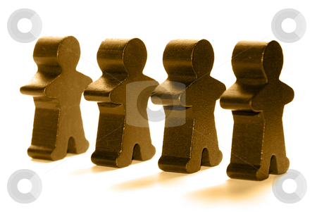 To use this stock image in your creative project, please select the size you need over to the right and click the "Add to Cart" button.
Your downloaded image will come with the Cutcaster watermark removed so don’t worry about the watermark you see on this page. People stock photo, Wooden people standing in a line by Gjermund Alsos